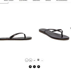 Revolve - TKEES Foundations Matte Flip Flops - Sable  — NWOT